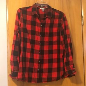 Old Navy Buffalo Check Flannel Shirt Size XL EUC